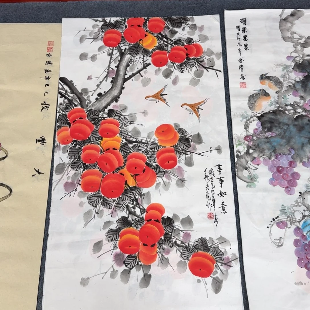 国画三尺尺寸50X100纯手绘作品