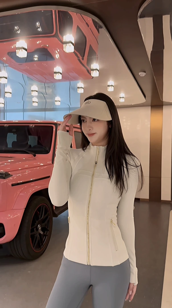 （一毛毛一样样）【立领款】瑜伽运动显瘦百搭修身网红休闲上衣1