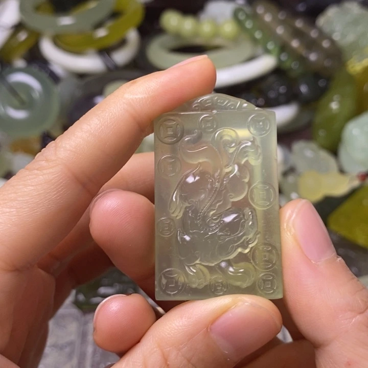 岫玉天然岫玉挂件未镶嵌