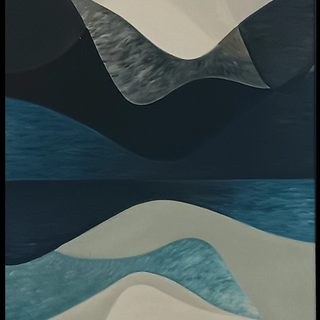 抽象艺术装饰画 极简风格玄关过道艺术手绘油画 旭日东升