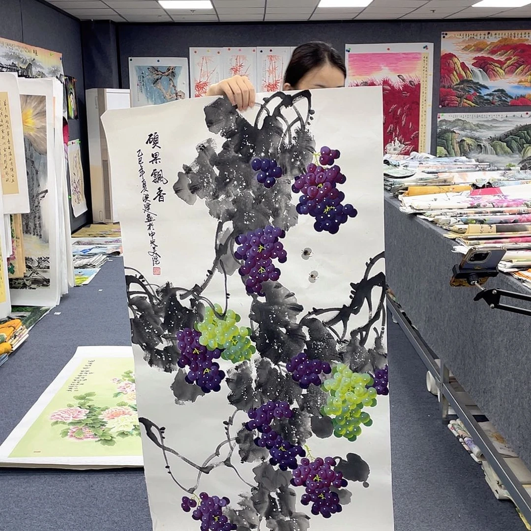 国画作品小姐姐放漏…