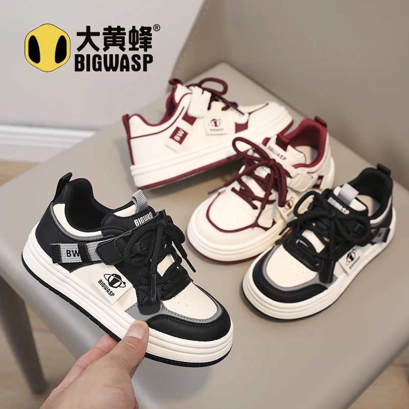 大黄蜂秋季童鞋2025新款男女童校园小白鞋户外运动休闲鞋宝宝鞋潮