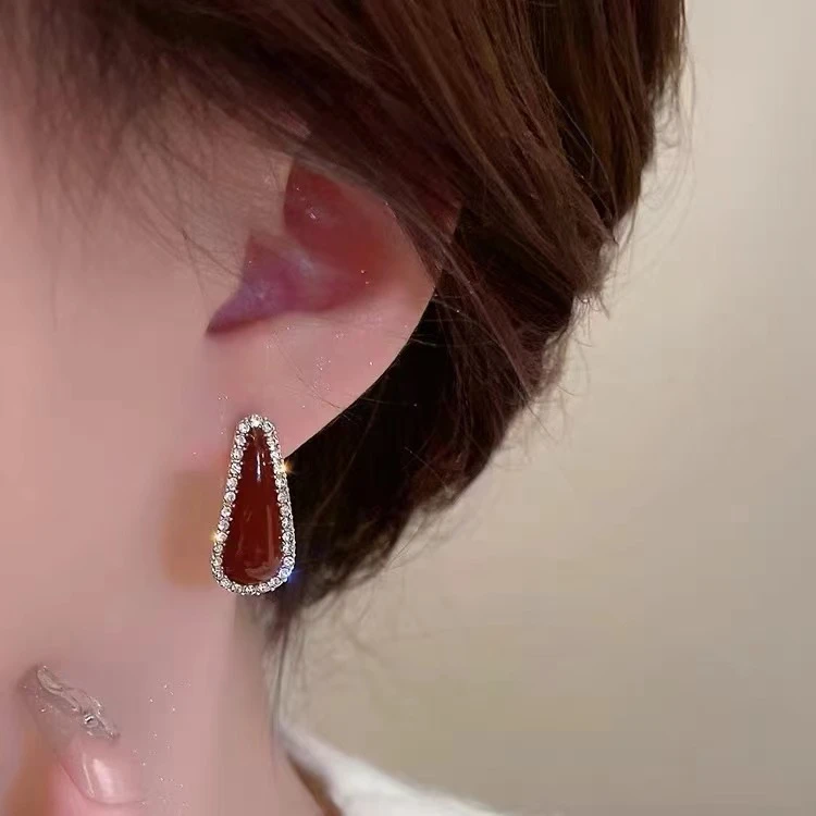 锌合金羽毛耳饰 【厂家直销】37号百搭时尚简约小众复古轻奢精致