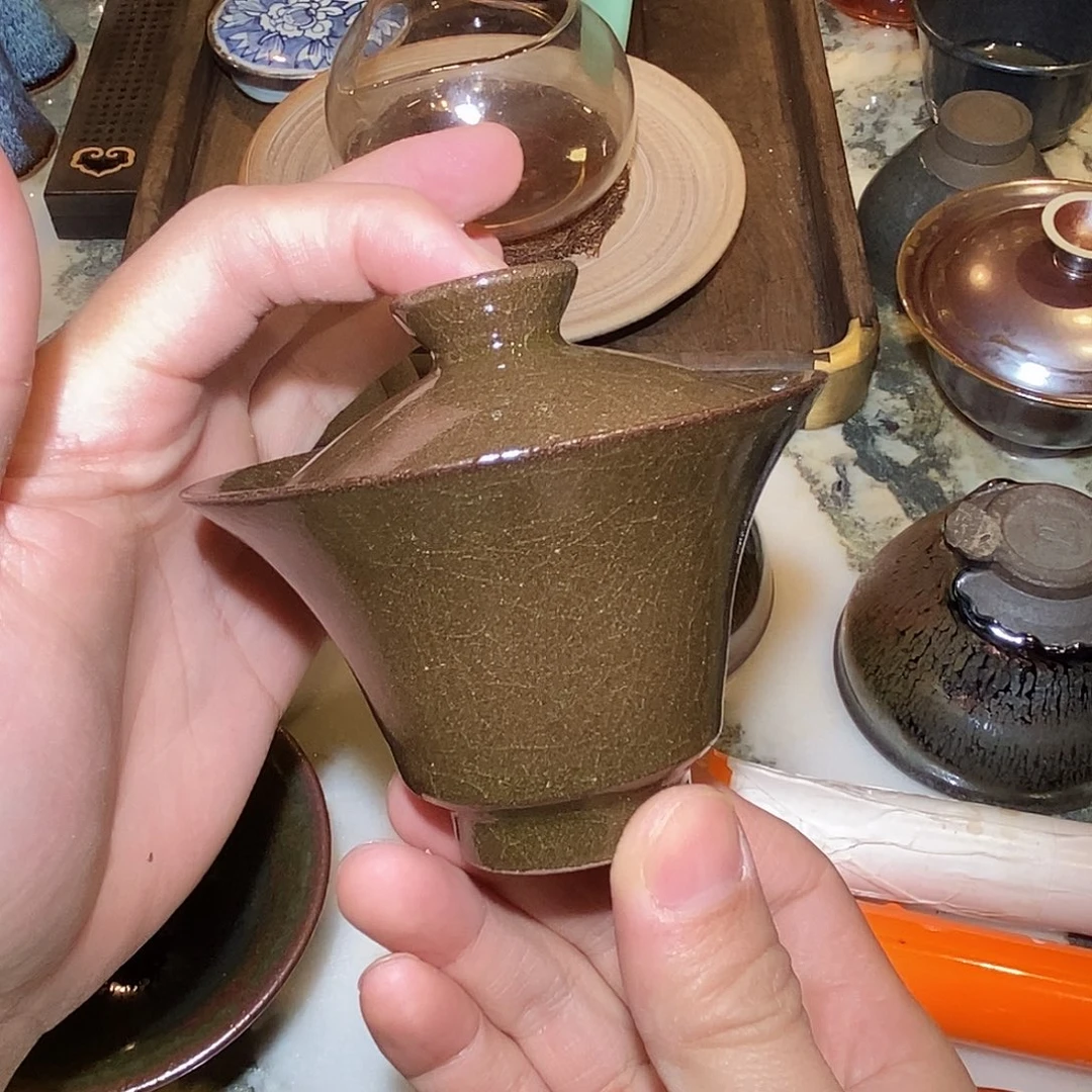 茶盏建盏盖碗微瑕两才