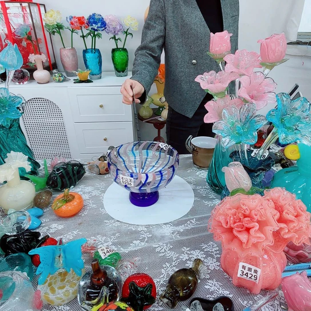 福利琉璃花瓶花器艺术品