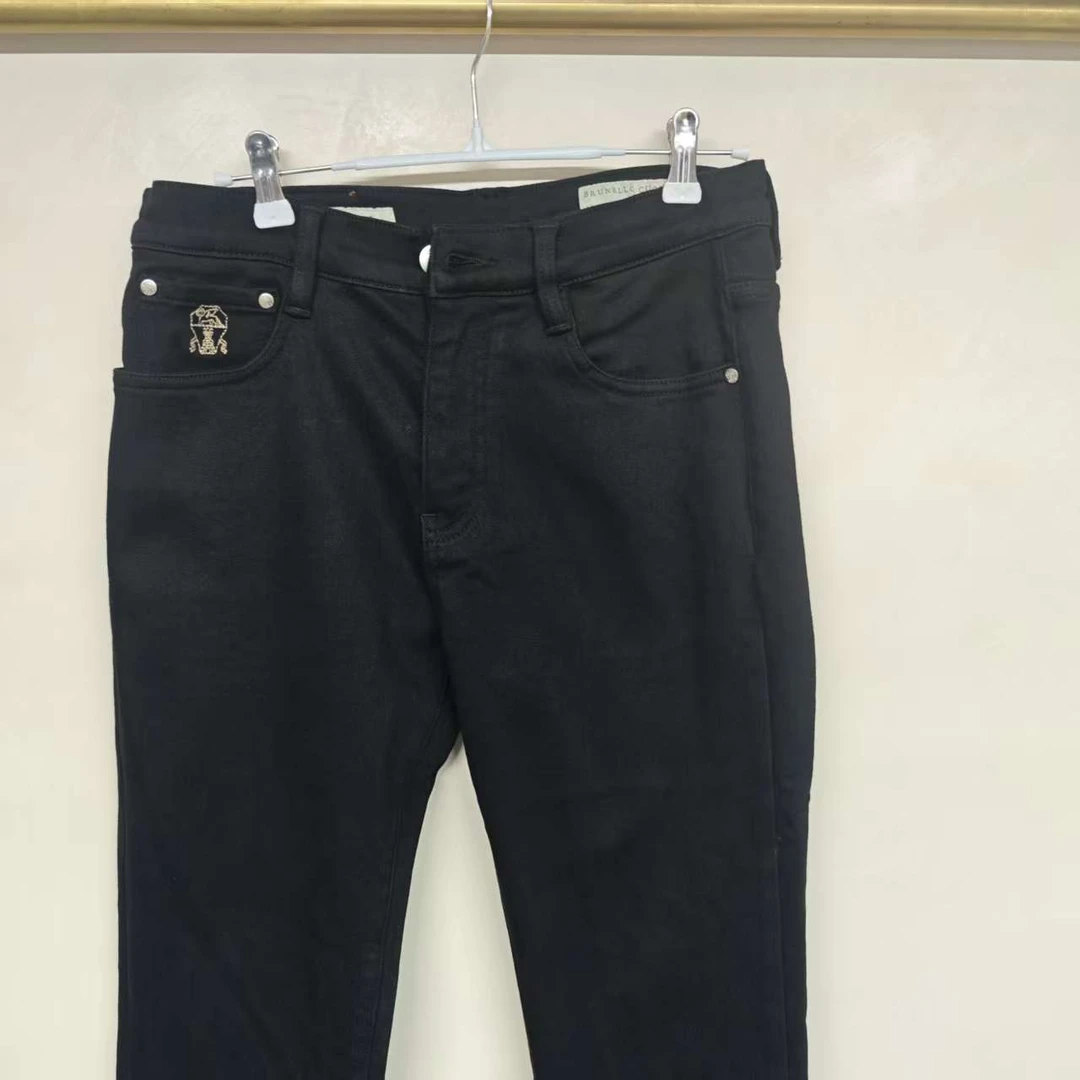 男士黑色牛仔裤-A7