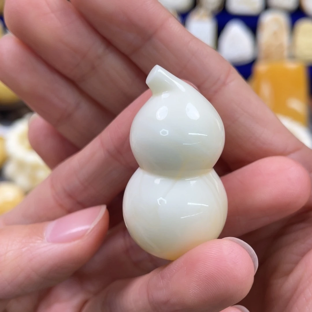 蜜蜡裸石未镶嵌琥珀蜜蜡葫芦吊坠