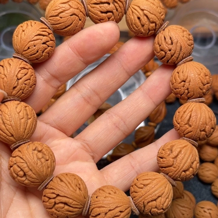 桃核手串龙纹桃核36