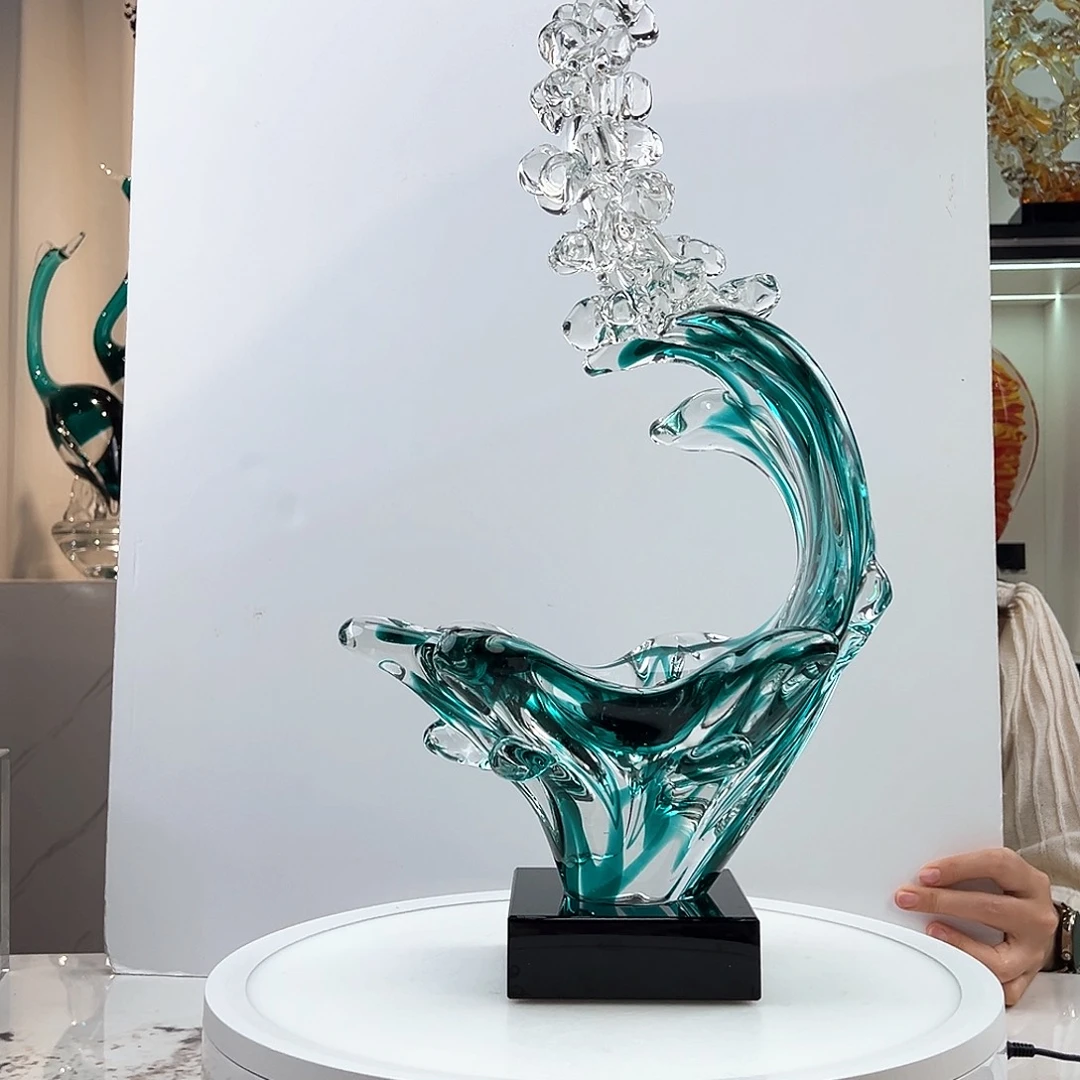 茶盏琉璃水晶摆件
