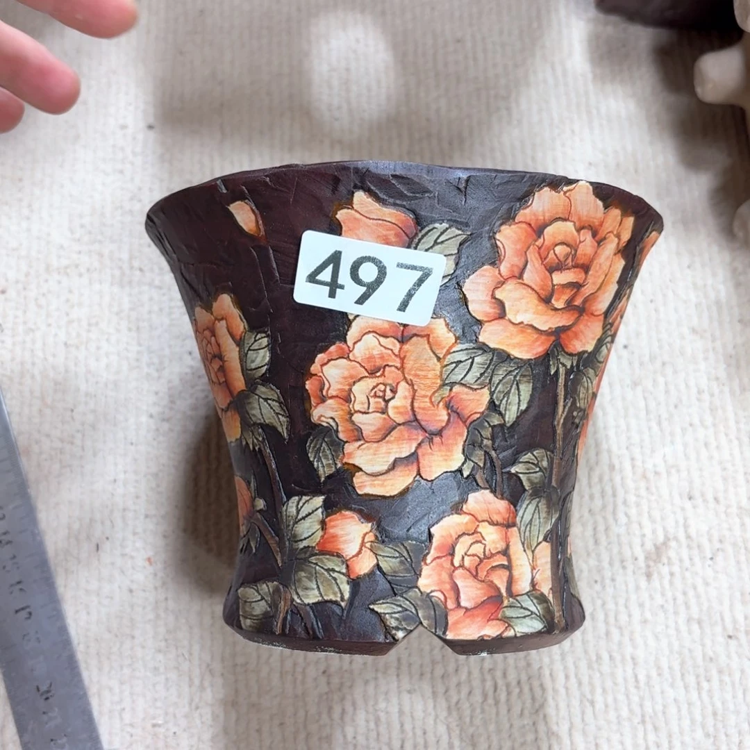 @***爱紫砂花盆陶瓷多肉花盆精品