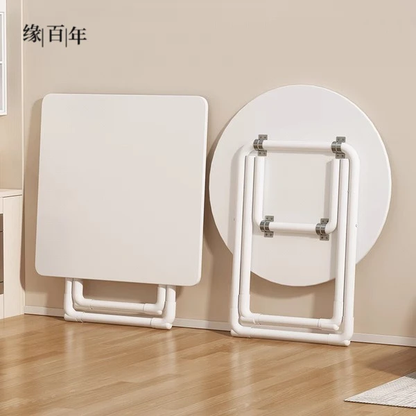 免安装折叠桌子奶茶店夜市摆地摊小桌子折叠便捷家用吃饭圆形餐桌