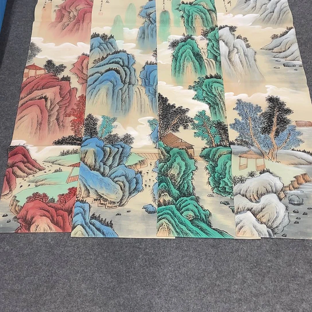 国画今天上午国画作品展示