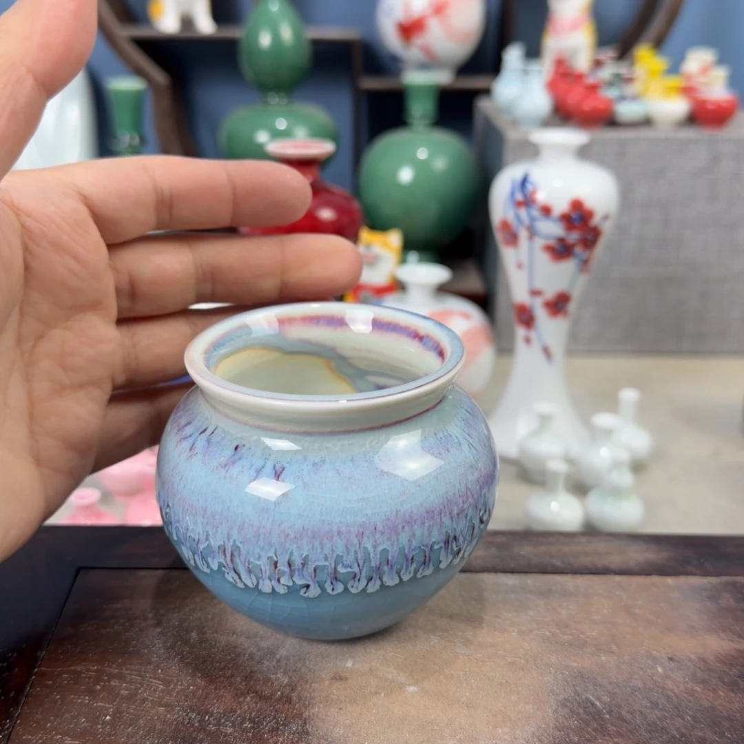 陶瓷手工小花器摆件