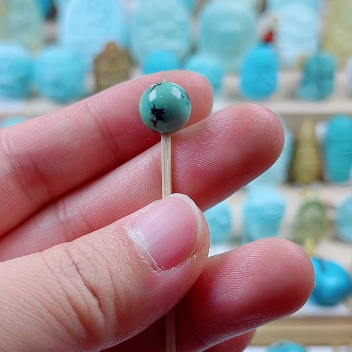 绿松石未镶嵌珠宝奇石配饰卡9