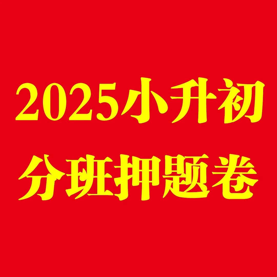 集域文化小升初分班押题卷