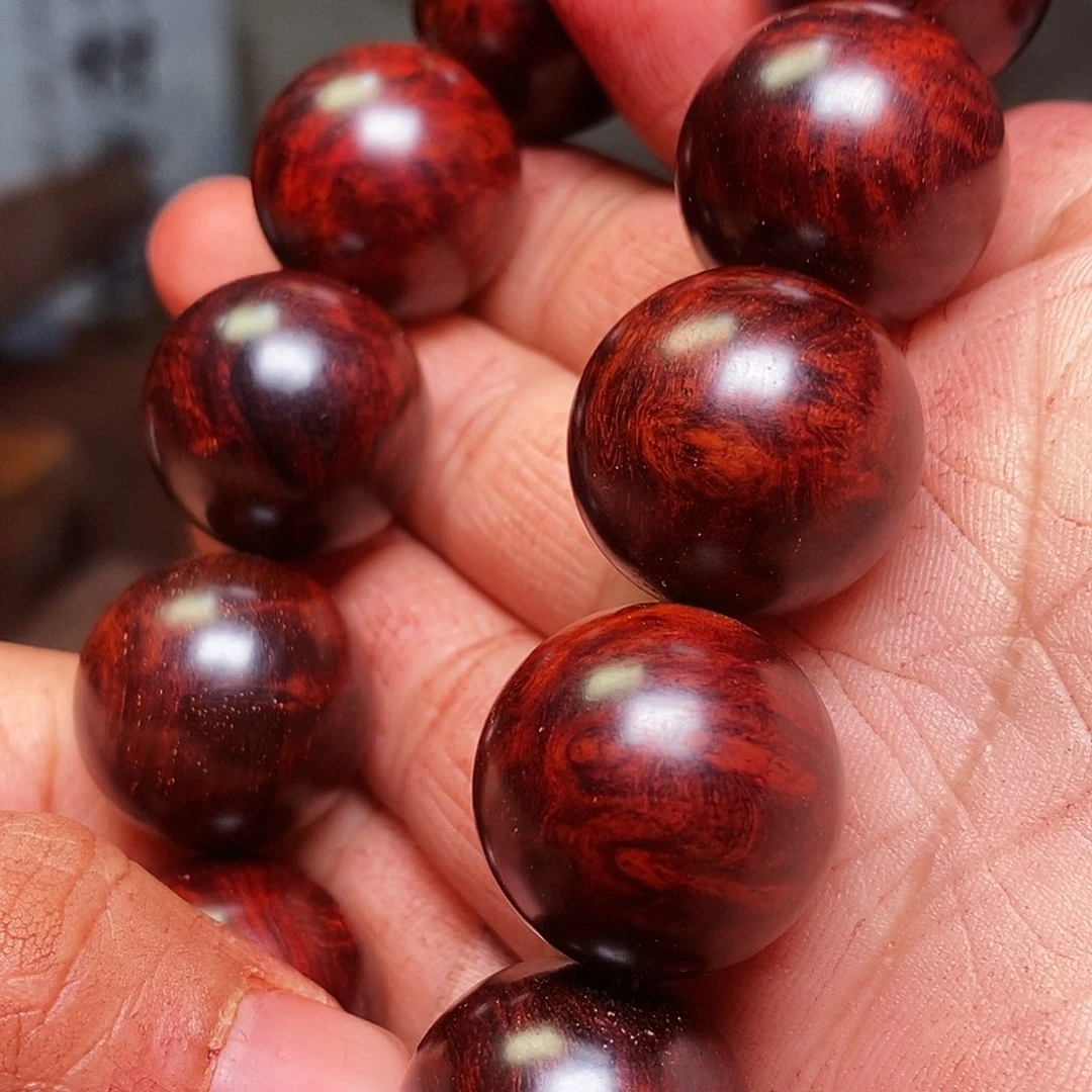 檀香紫檀（小叶紫檀）手串飞*法