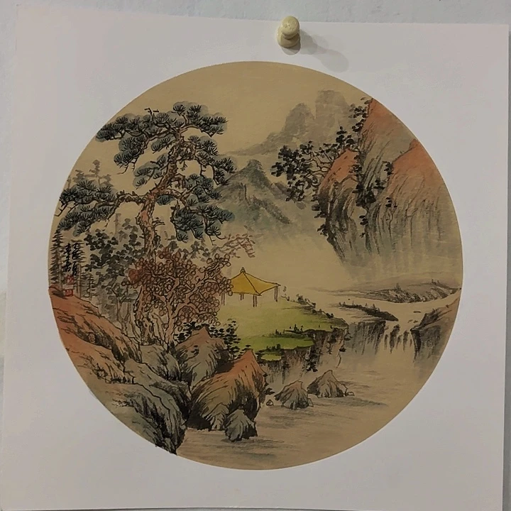国画冯春喜带合影视频