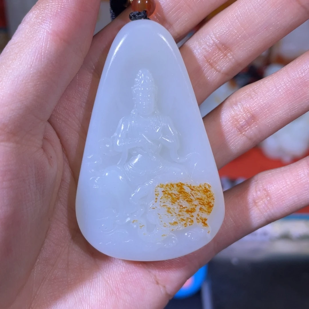 和田玉未镶嵌挂件新****考