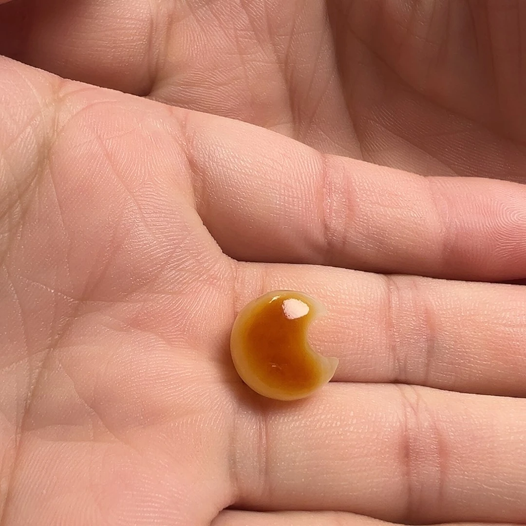 蜜蜡颈饰未镶嵌月亮（打孔不退换）