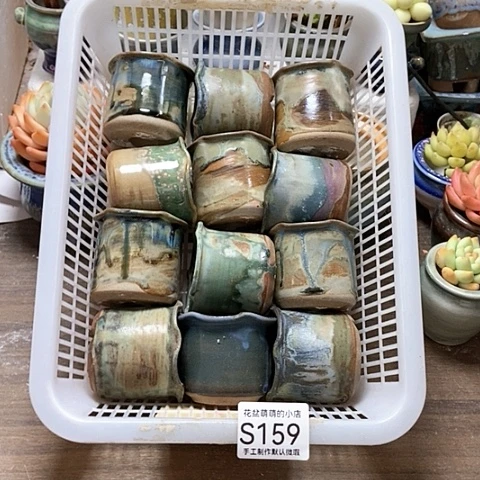 紫砂花盆159微瑕品口径5厘米左右的