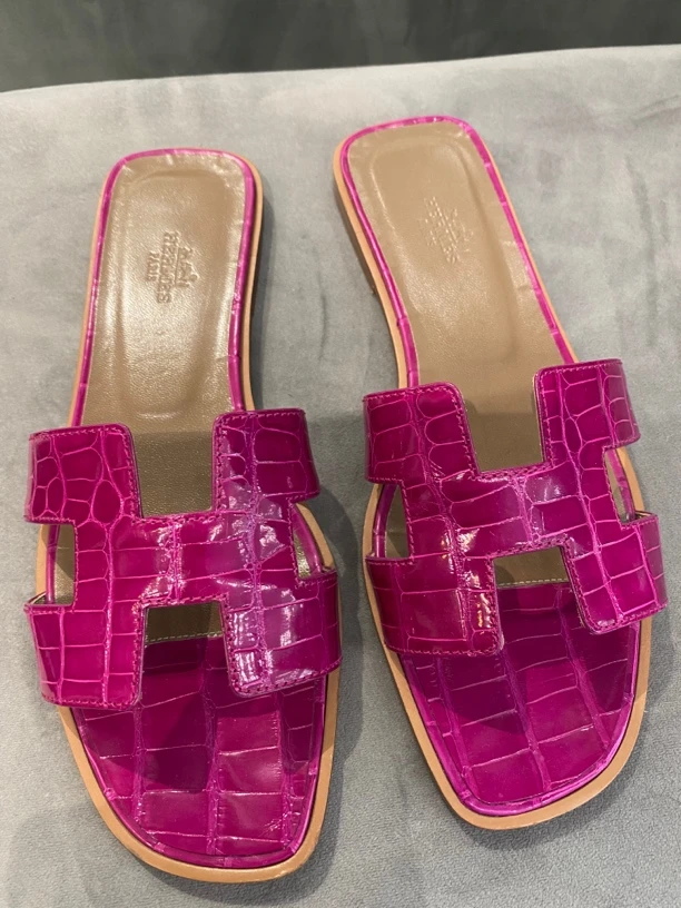 95新 Hermes/爱马仕 爱马仕拖鞋38码