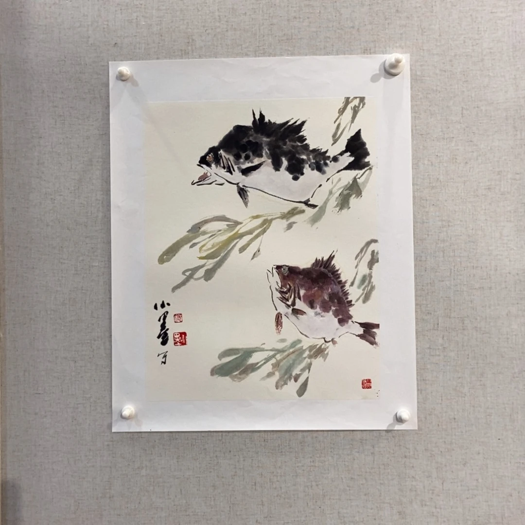 【闪购商品】国画终****张墨鱼精品墨鱼精品
