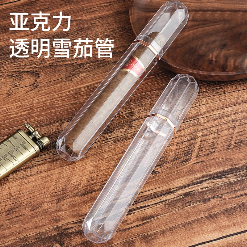 可装直径22MM雪茄管透明雪茄管雪茄差旅便携保湿收纳可视内部雪茄