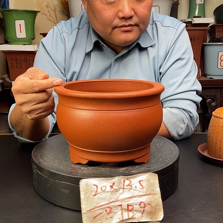 紫砂花盆货号一只JB92
