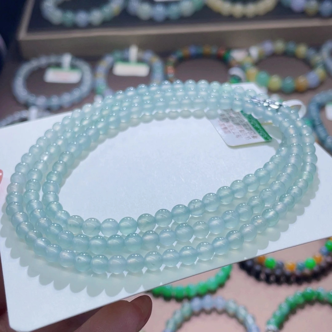 未镶嵌手链翡翠冰晴卡4.2-4.9