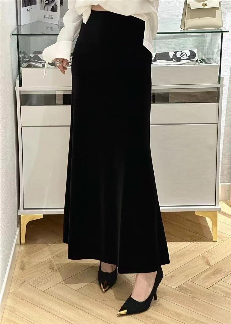 【阿里妈咪】设计师高定制款时尚加厚半身鱼尾裙