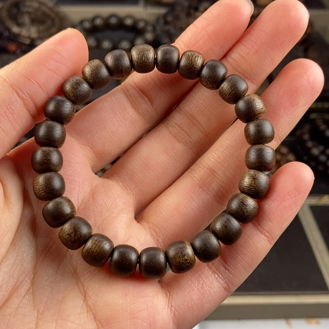 沉香手串小*越南芽庄白棋楠