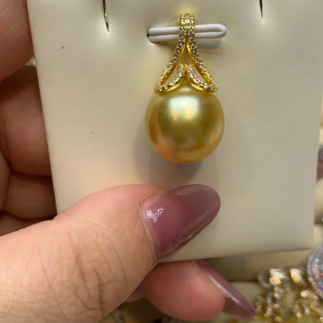 颈饰银S925镶嵌海水珍珠