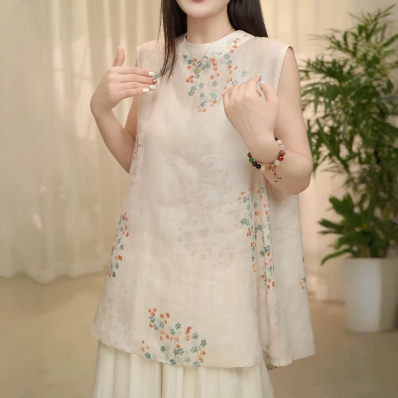 2025夏季新款新中式国风复古夏天巨好看的薄款小个子显白显瘦上衣