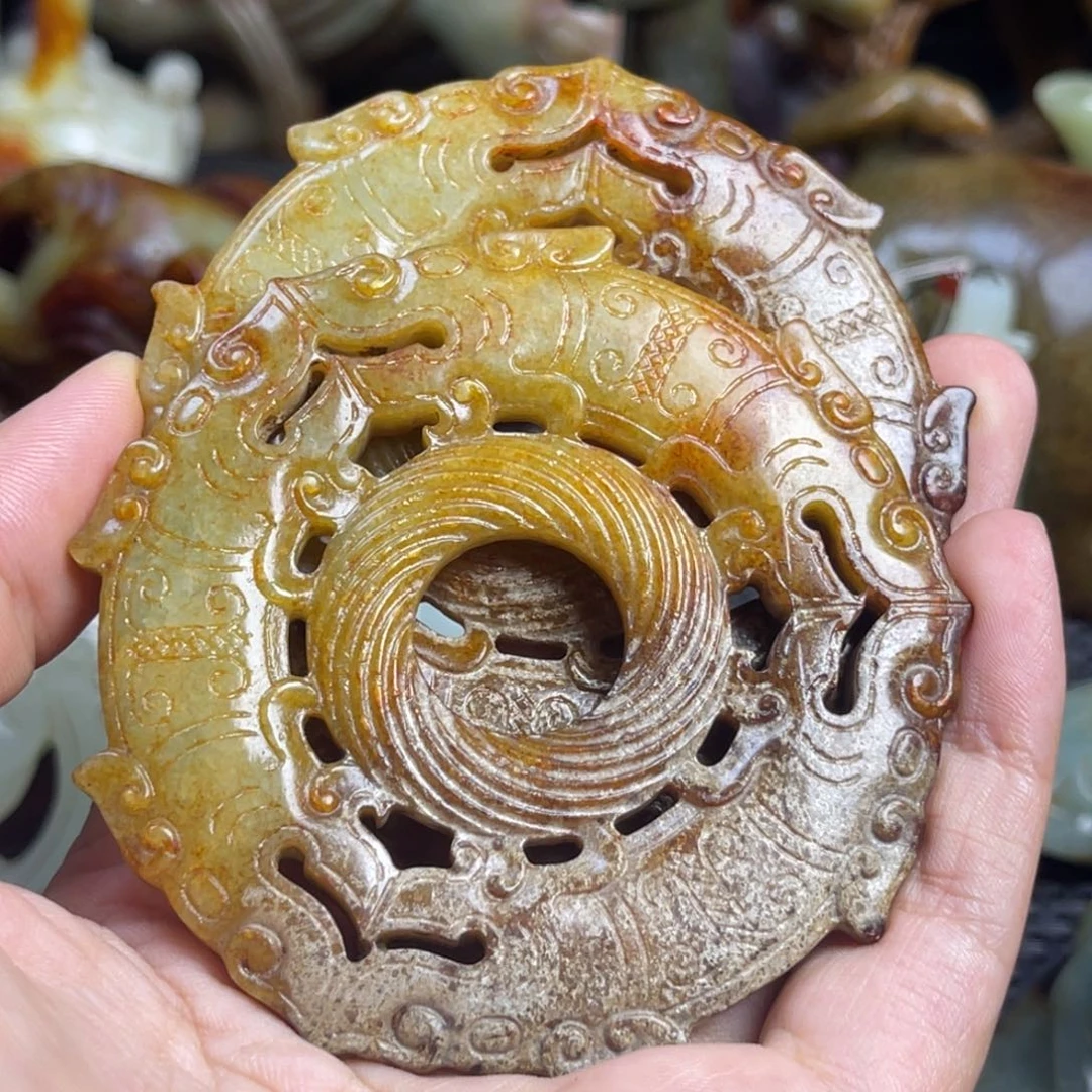 和田玉未镶嵌挂件无*