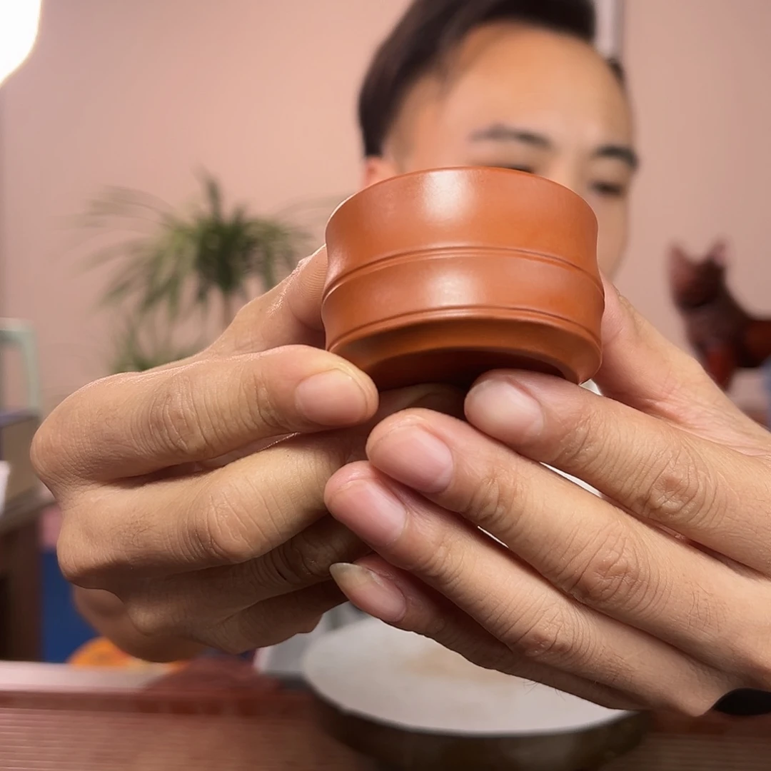 茶杯紫砂紫砂杯和红泥茶杯