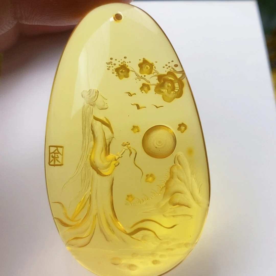 【闪购商品】金珀吊坠(不含链)未镶嵌