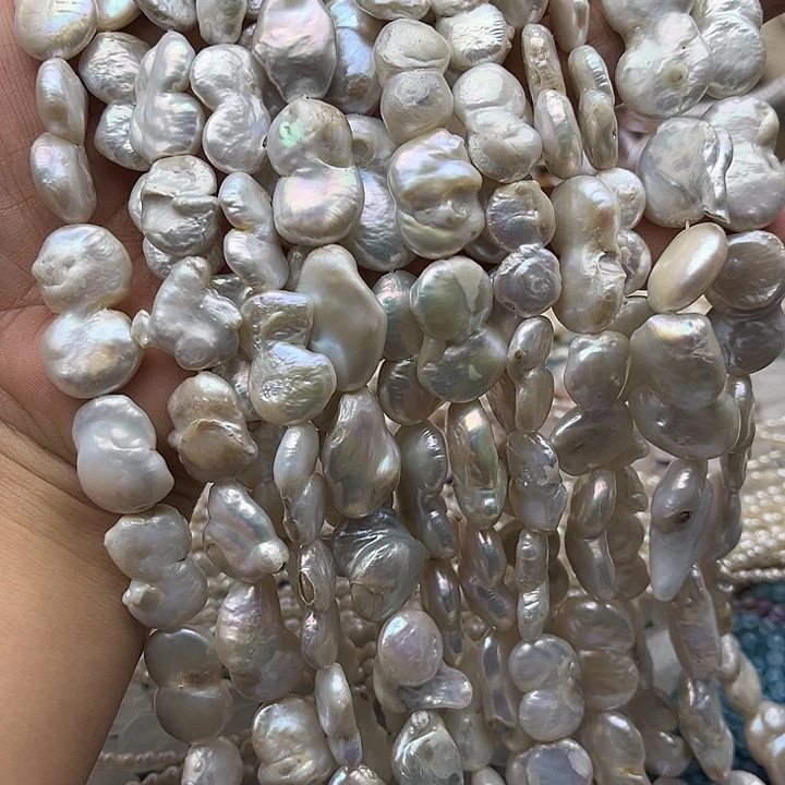 玛瑙/玉髓未镶嵌珠宝半成品一条巴洛克珍珠
