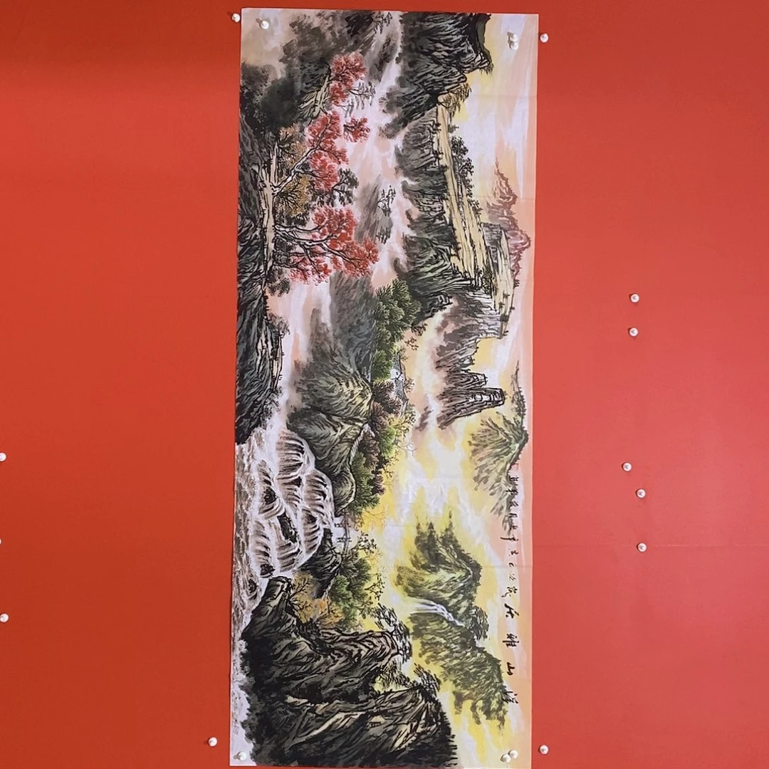 国画山水花鸟字画书画