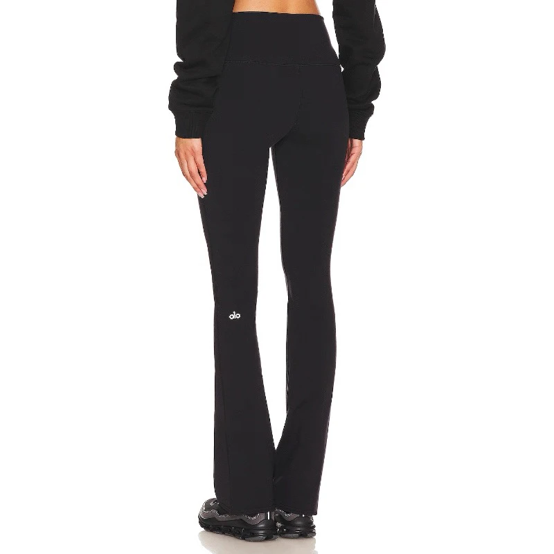 alo微喇裤女士春夏高腰提臀瑜伽运动裤显瘦神裤
