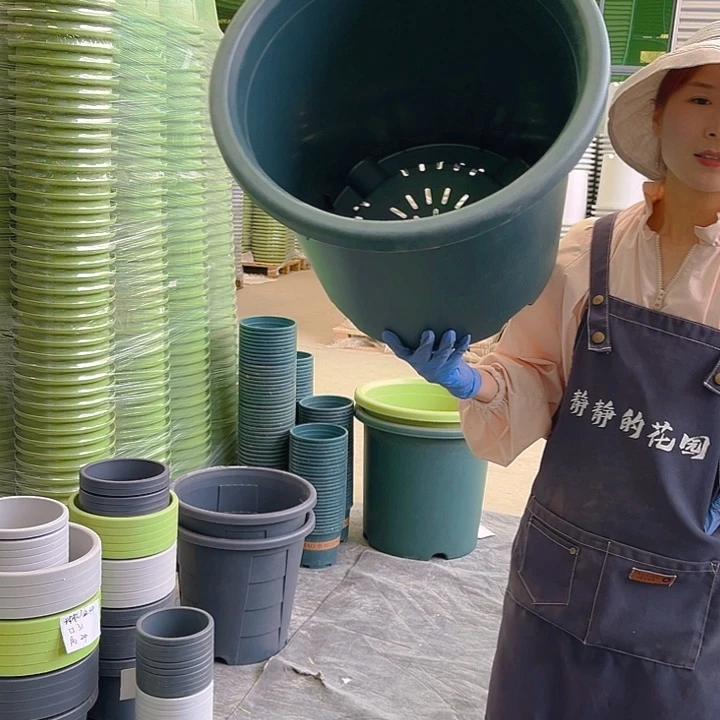 四季盆9#墨绿色2个无托