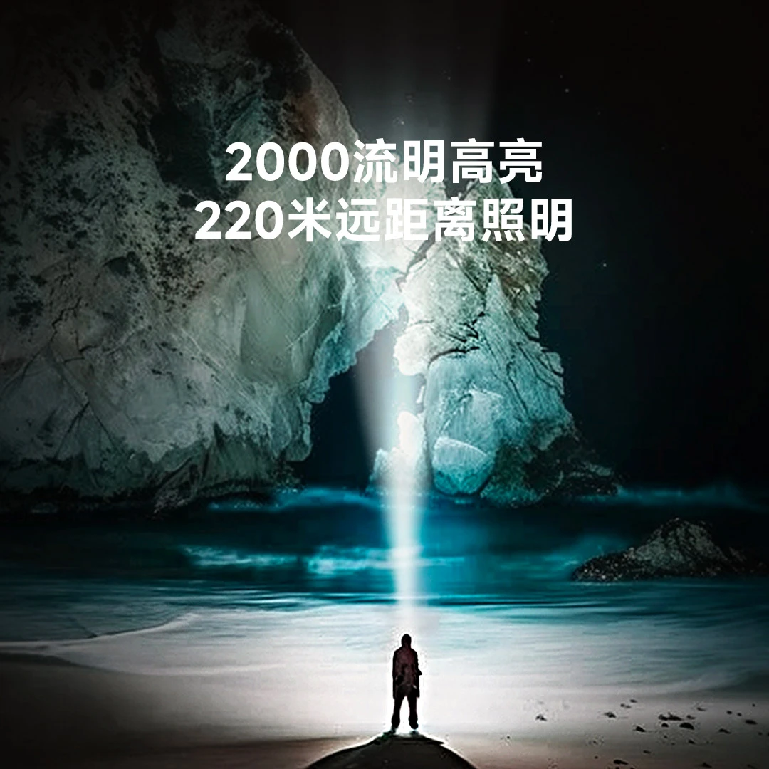 NexTool/纳拓【强光T10】户外手电筒便携多功能远射充电式爬山