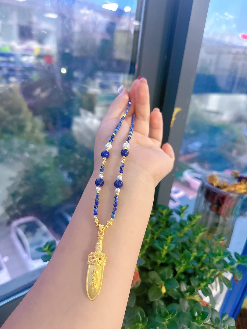 【莹莹专属】天然青金石吊坠M4700