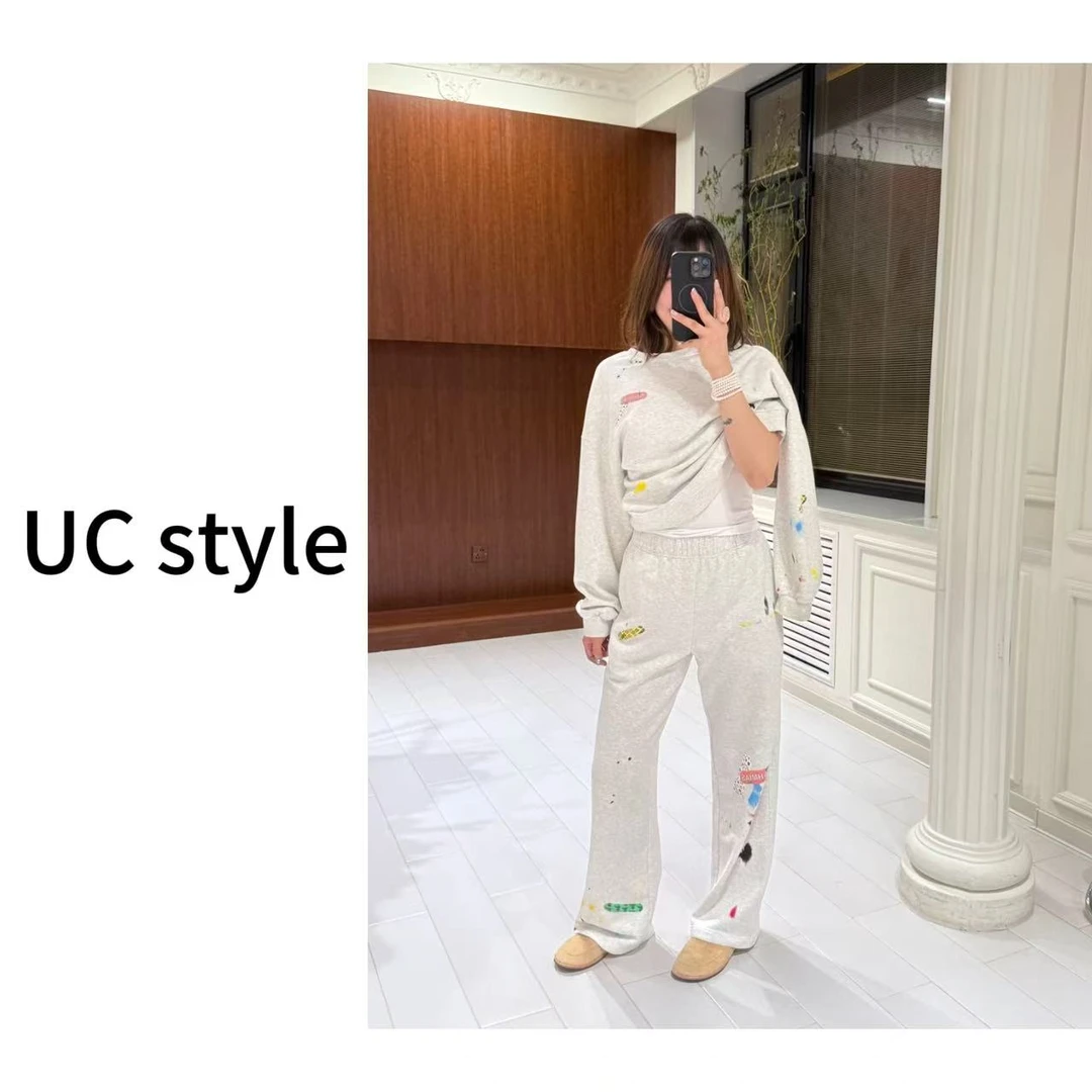 【UC STYLE】A8868’Jennie同款‘创可贴图案卫衣套装主播穿S码