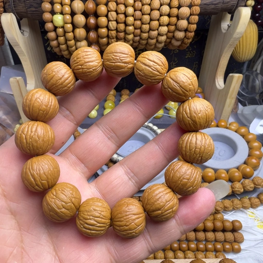 手串猴头核桃全品无暇原皮原色聚宝盆福利