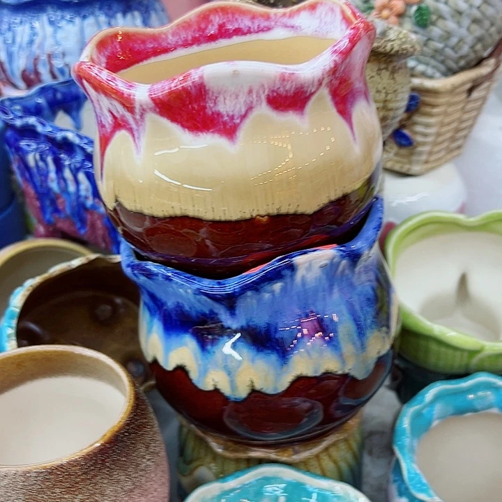 有孔，满10元发货多肉陶瓷花盆