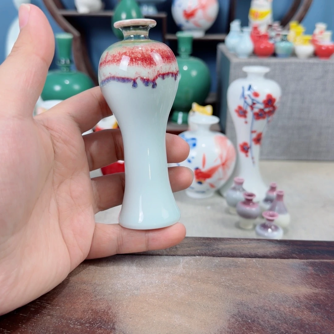 陶瓷手工小花器摆件