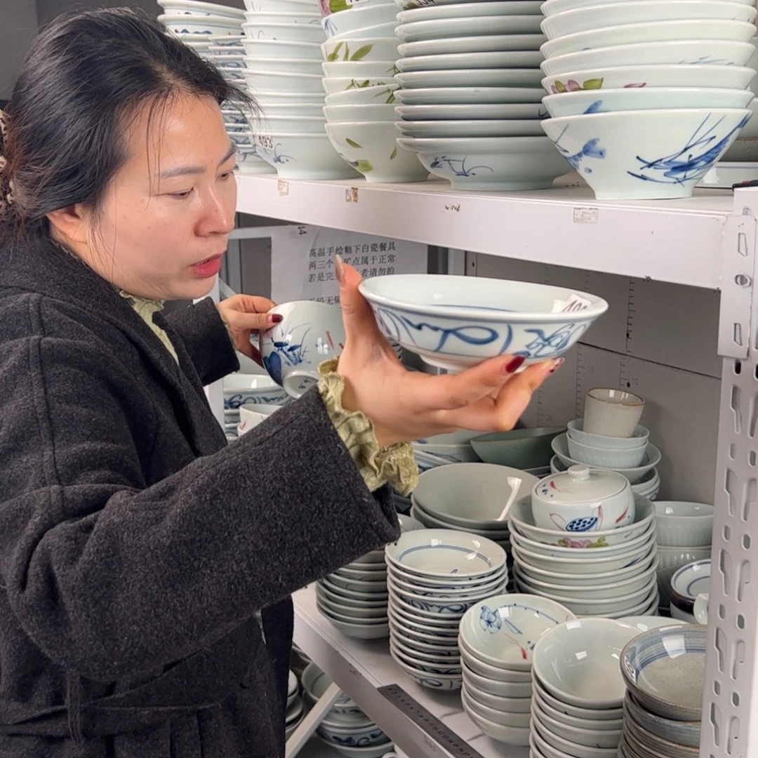 微瑕山茶花6寸正德碗（单只装）