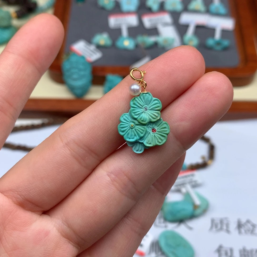 未镶嵌绿松石绿松石