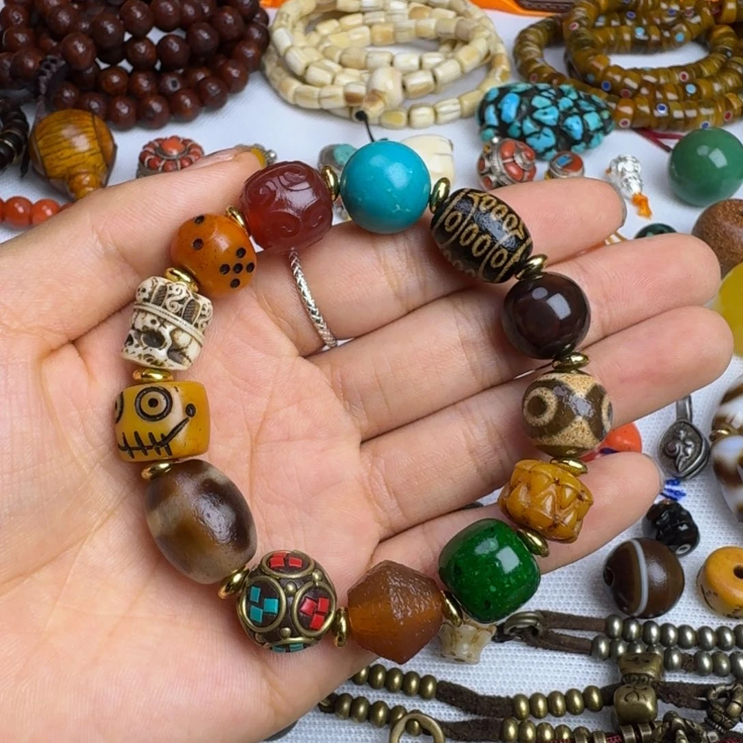 泥塑泥塑藏式手串