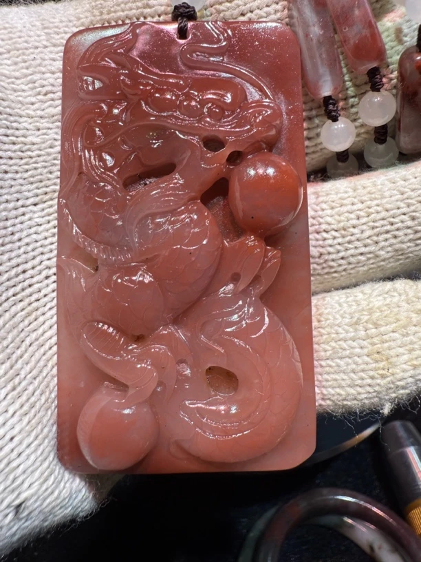 桂林鸡血石石英质玉原石客厅玄关博古架精美摆件